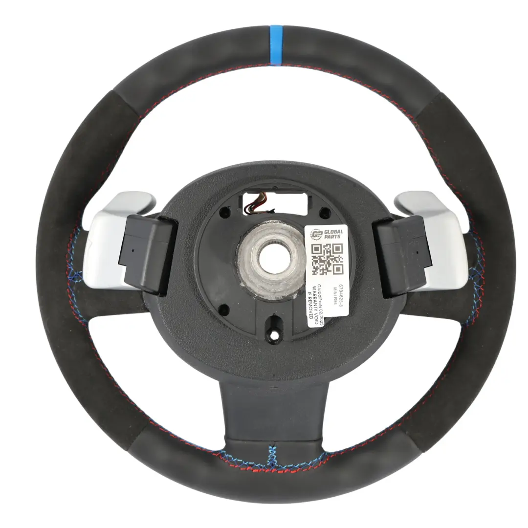 NOUVEAU Volant Sport en Cuir Noir Alcantara Déplacement palettes pour Mini Cooper R56 à propos du numéro de pièce 6794625 Mini Cooper R56 NOUVEAU Volant Sport en Cuir Noir Alcantara Déplacement palettes - SKU 6794625-8 - Numéro de pièce 6794625