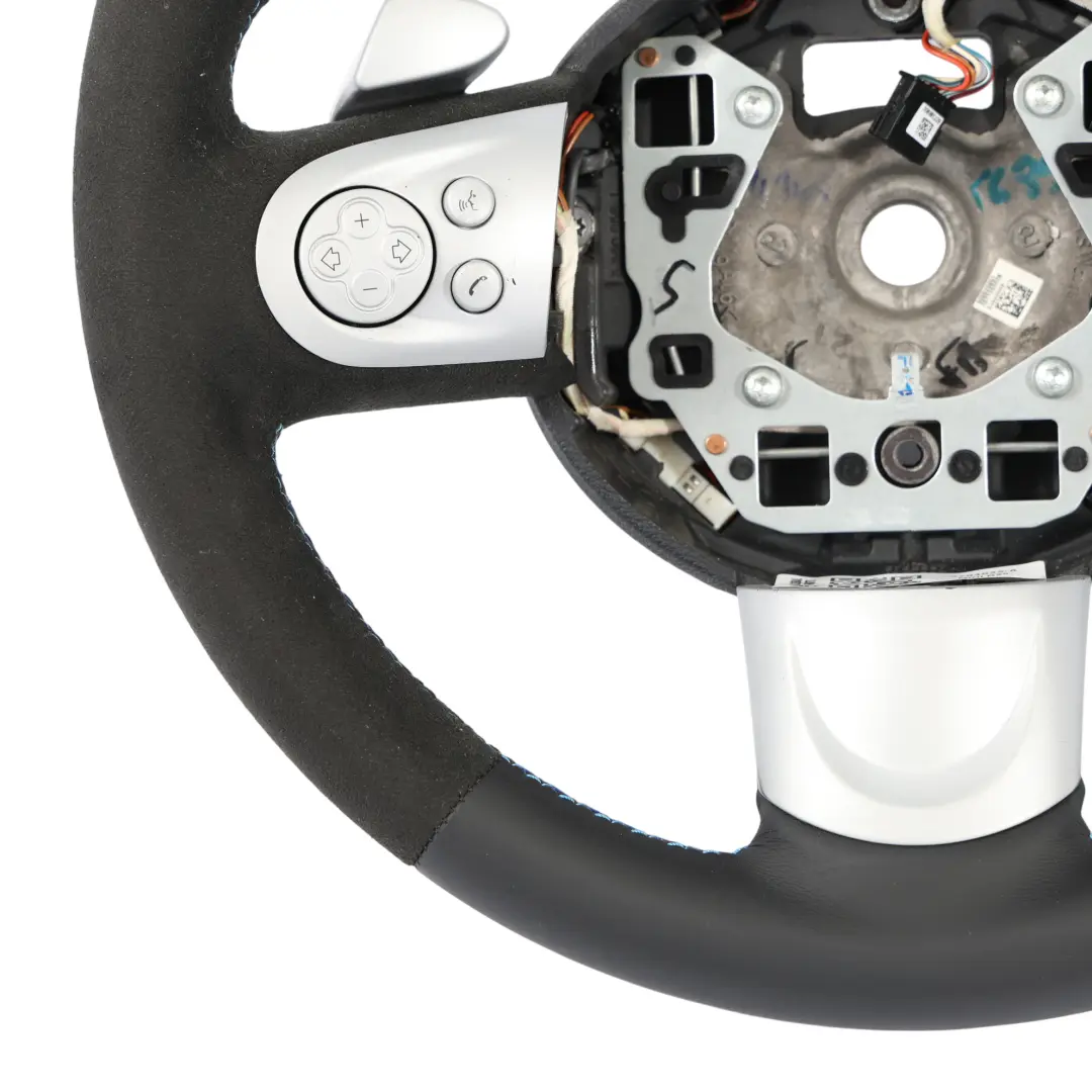 NUEVO Negro Cuero Alcantara Deporte Volante Cambio de paleta para Mini Cooper R56 con número de pieza 6794625 Mini Cooper R56 NUEVO Negro Cuero Alcantara Deporte Volante Cambio de paleta - SKU 6794625-8 - Número de pieza 6794625