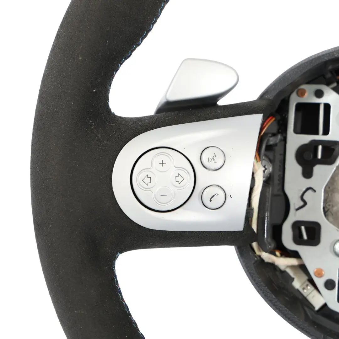 NOUVEAU Volant Sport en Cuir Noir Alcantara Déplacement palettes pour Mini Cooper R56 à propos du numéro de pièce 6794625 Mini Cooper R56 NOUVEAU Volant Sport en Cuir Noir Alcantara Déplacement palettes - SKU 6794625-8 - Numéro de pièce 6794625