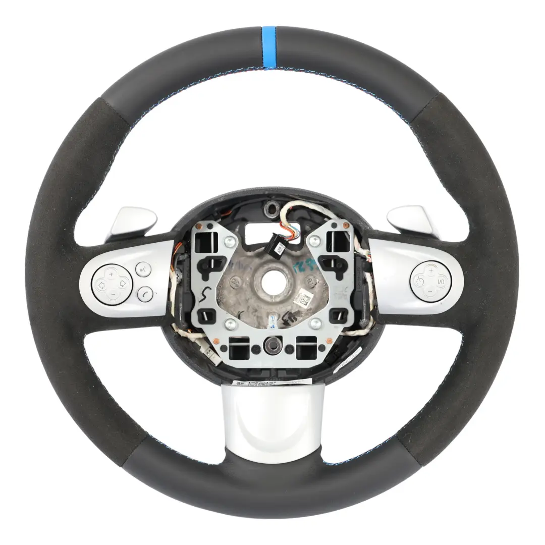 NUEVO Negro Cuero Alcantara Deporte Volante Cambio de paleta para Mini Cooper R56 con número de pieza 6794625 Mini Cooper R56 NUEVO Negro Cuero Alcantara Deporte Volante Cambio de paleta - SKU 6794625-8 - Número de pieza 6794625