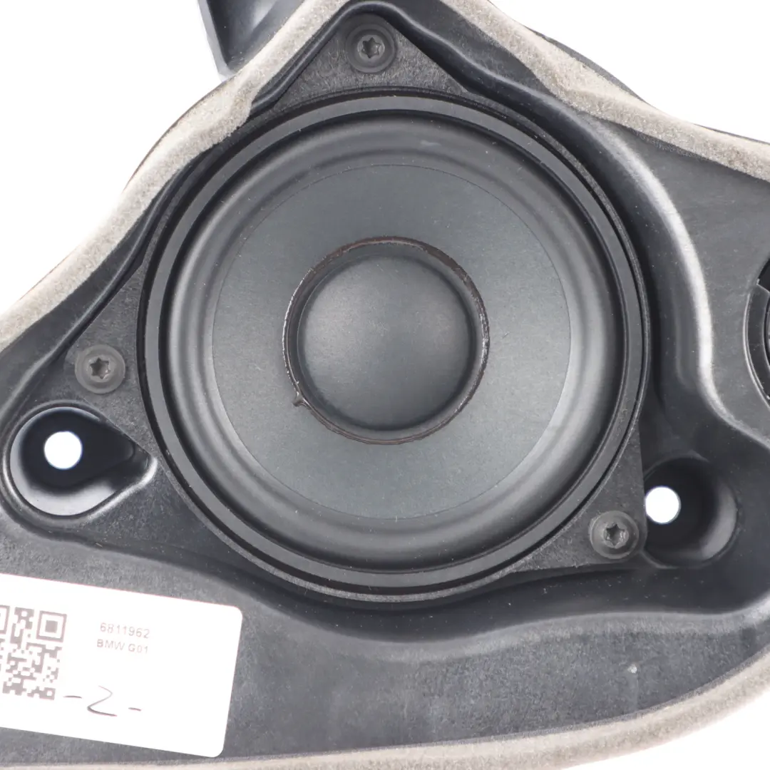 Door Sound Speaker Pillar Rear Right O/S to BMW X3 G01 F97 with Part number 6811962 BMW X3 G01 F97 Door Sound Speaker Pillar Rear Right O/S - SKU 6811962 - Part number 6811962