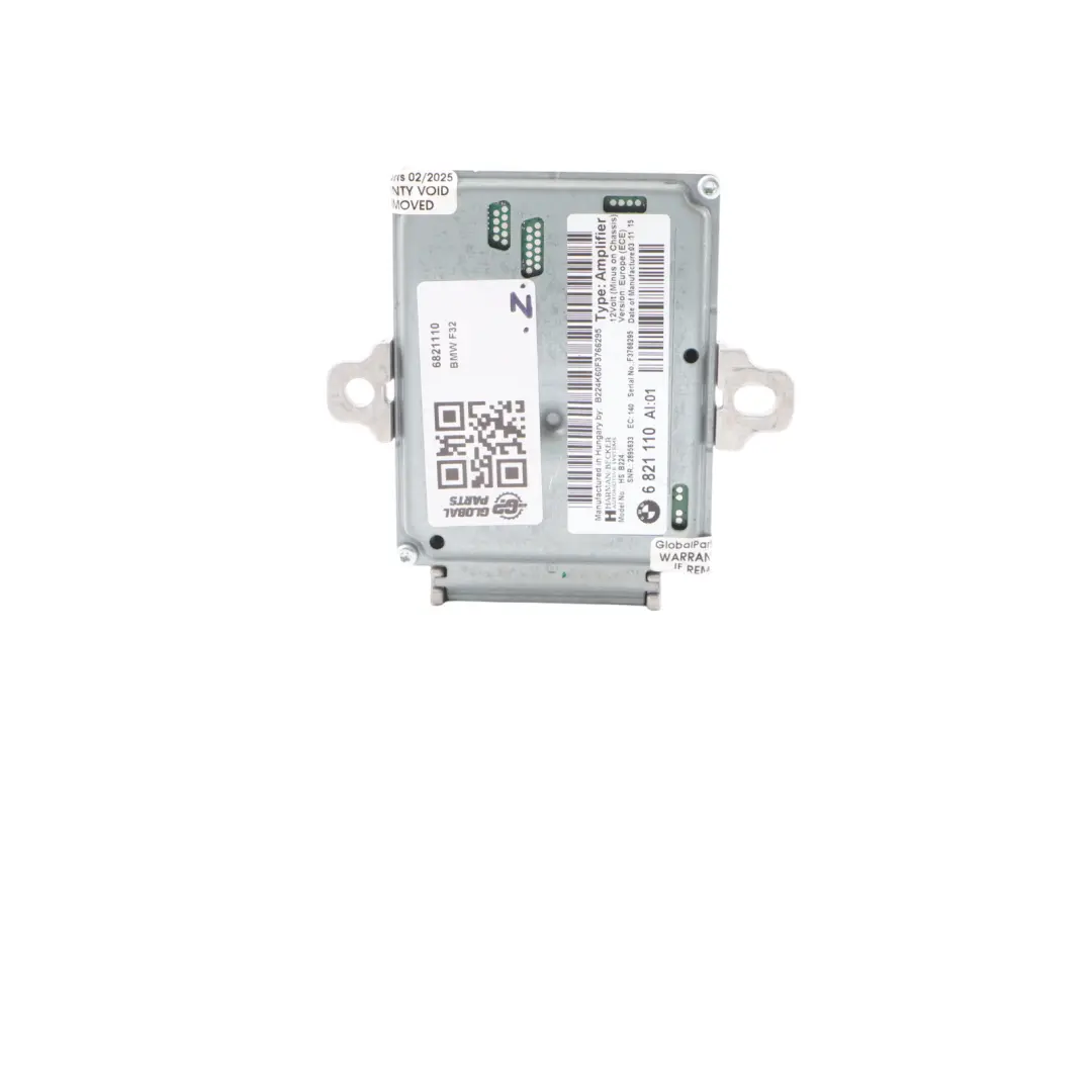 Harman Becker Amplifier Module Active Sound Control Unit to BMW F30 F31 F32 with Part number 6821110 BMW F30 F31 F32 Harman Becker Amplifier Module Active Sound Control Unit - SKU 6821110 - Part number 6821110