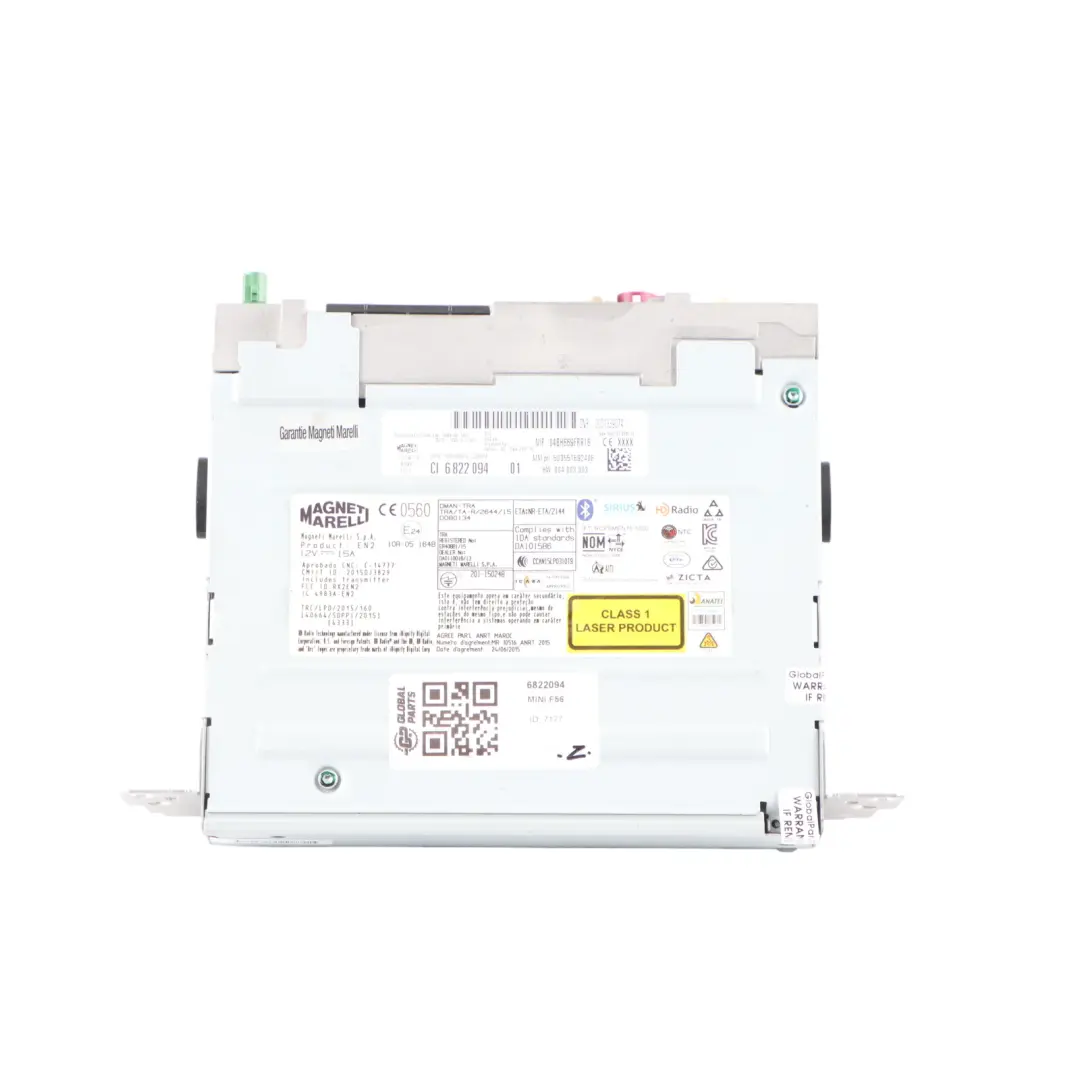 Mini F54 F55 F56 F57 Radio Satellitare DAB Lettore Multimediale Base - SKU 6822094 - Numero di parte 6822094