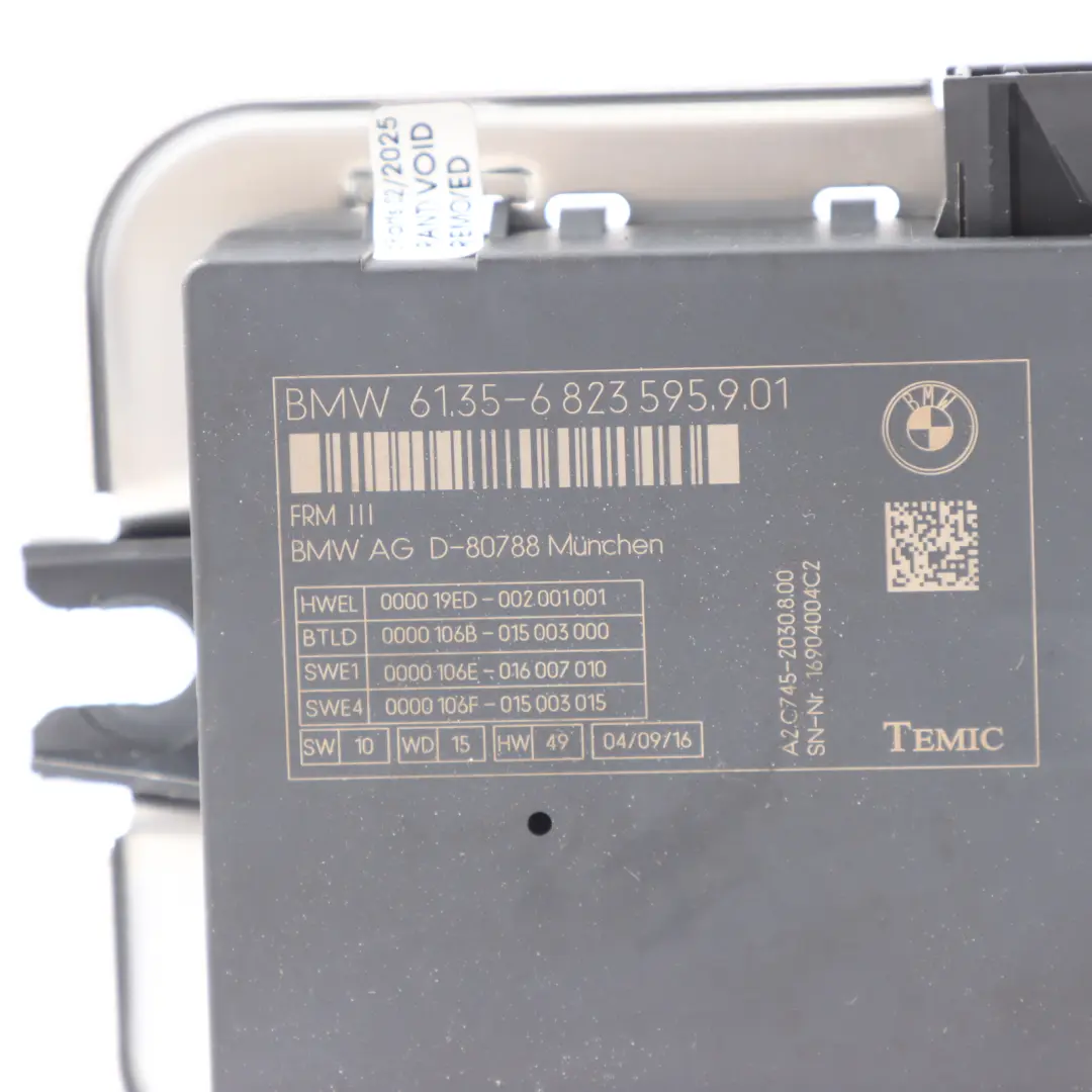 BMW F25 Xenon Headlight Ballast Control Unit Module - SKU 6823595 - Part number 6823595