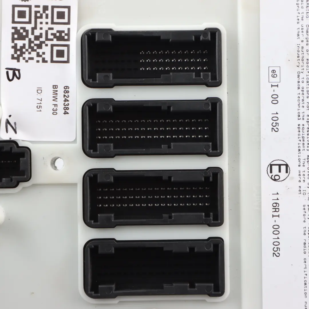 BMW F30 Body Control Module Unit ECU - SKU 6824384 - Part number 6824384