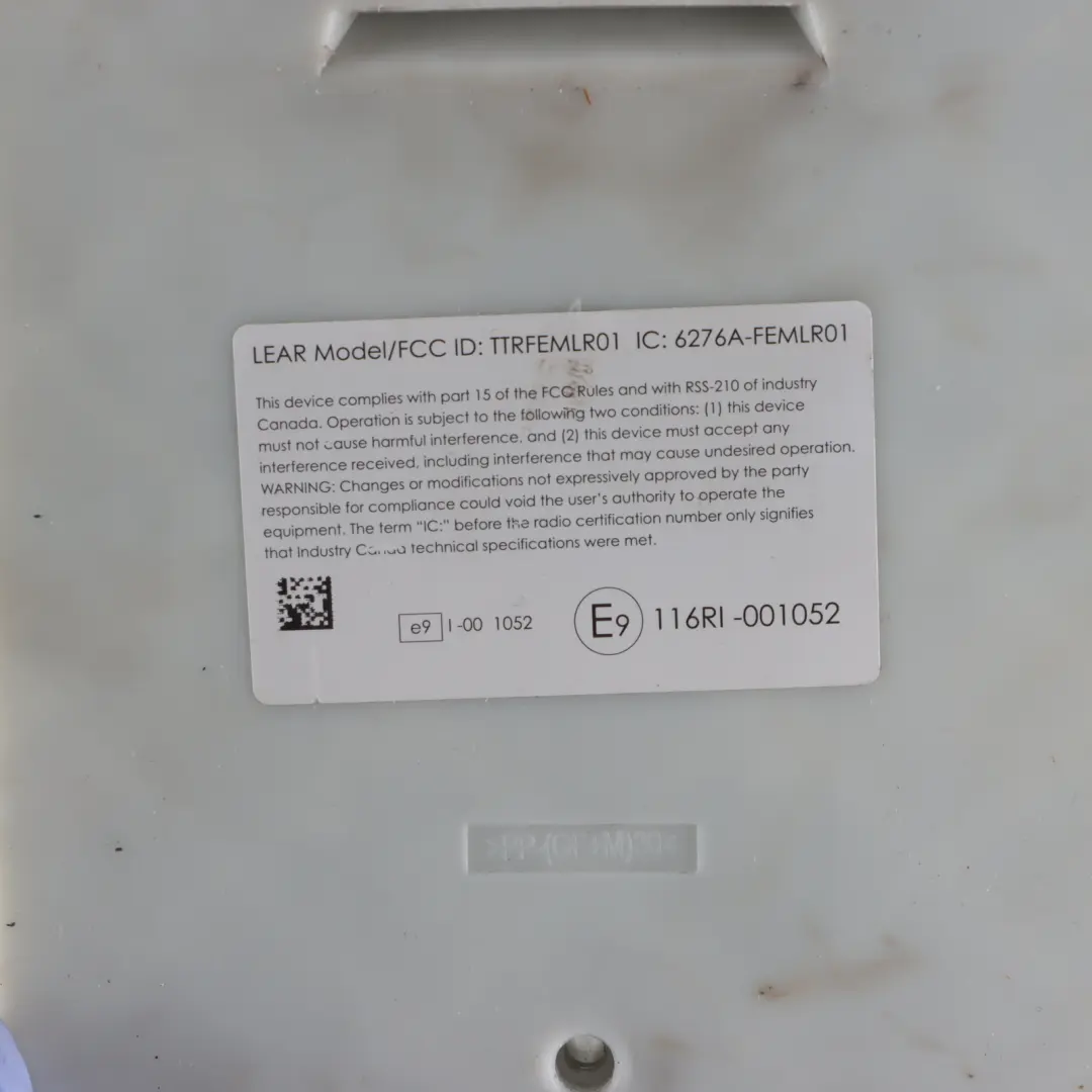 Body Control Comfort Module Unit FEM ECU LR01 to BMW F20 F21 F30 F31 F32 with Part number 6825536 BMW F20 F21 F30 F31 F32 Body Control Comfort Module Unit FEM ECU LR01 - SKU 6825536 - Part number 6825536