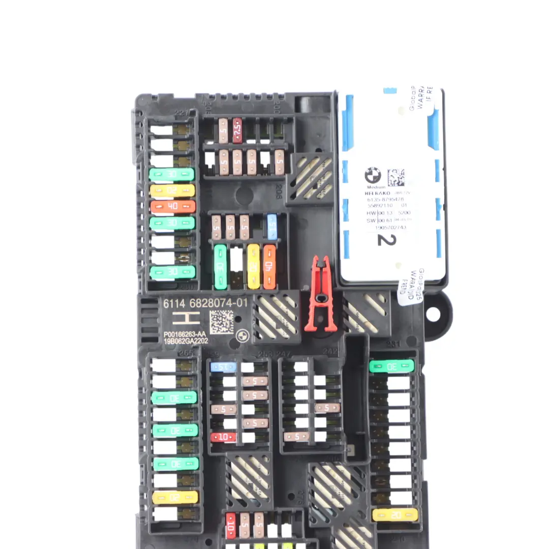 Distribution Fuse Box Rear Control Module to BMW G01 F97 G02 F98 Power with Part number 6828074 BMW G01 F97 G02 F98 Power Distribution Fuse Box Rear Control Module - SKU 6828074 - Part number 6828074