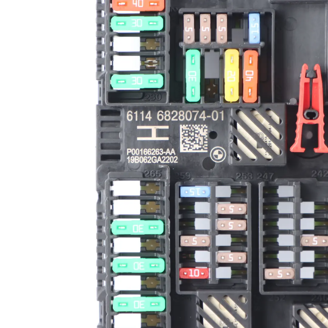 Distribution Fuse Box Rear Control Module to BMW G01 F97 G02 F98 Power with Part number 6828074 BMW G01 F97 G02 F98 Power Distribution Fuse Box Rear Control Module - SKU 6828074 - Part number 6828074
