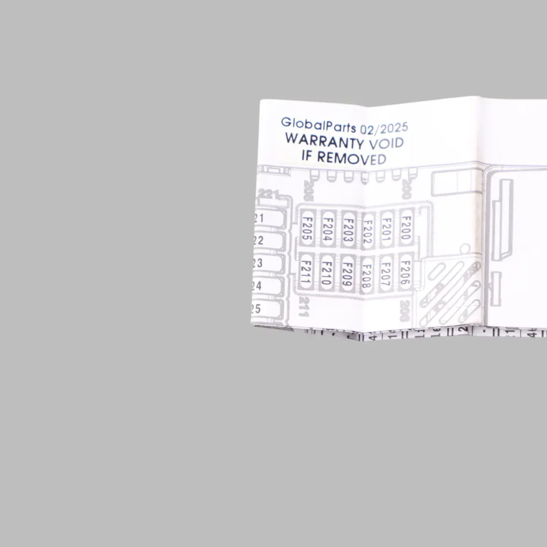 BMW G01 Fuse Box Grouping Fuse Placement Map Card Diagram - SKU 6828077 - Part number 6828077
