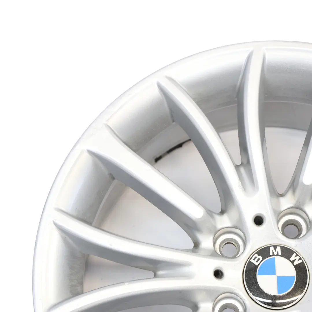 BMW F10 F11 F12 Silberne Leichtmetallfelge 18" Multispoke 454 8J ET:30 - SKU 6857668-1 - Teilenummer 6857668