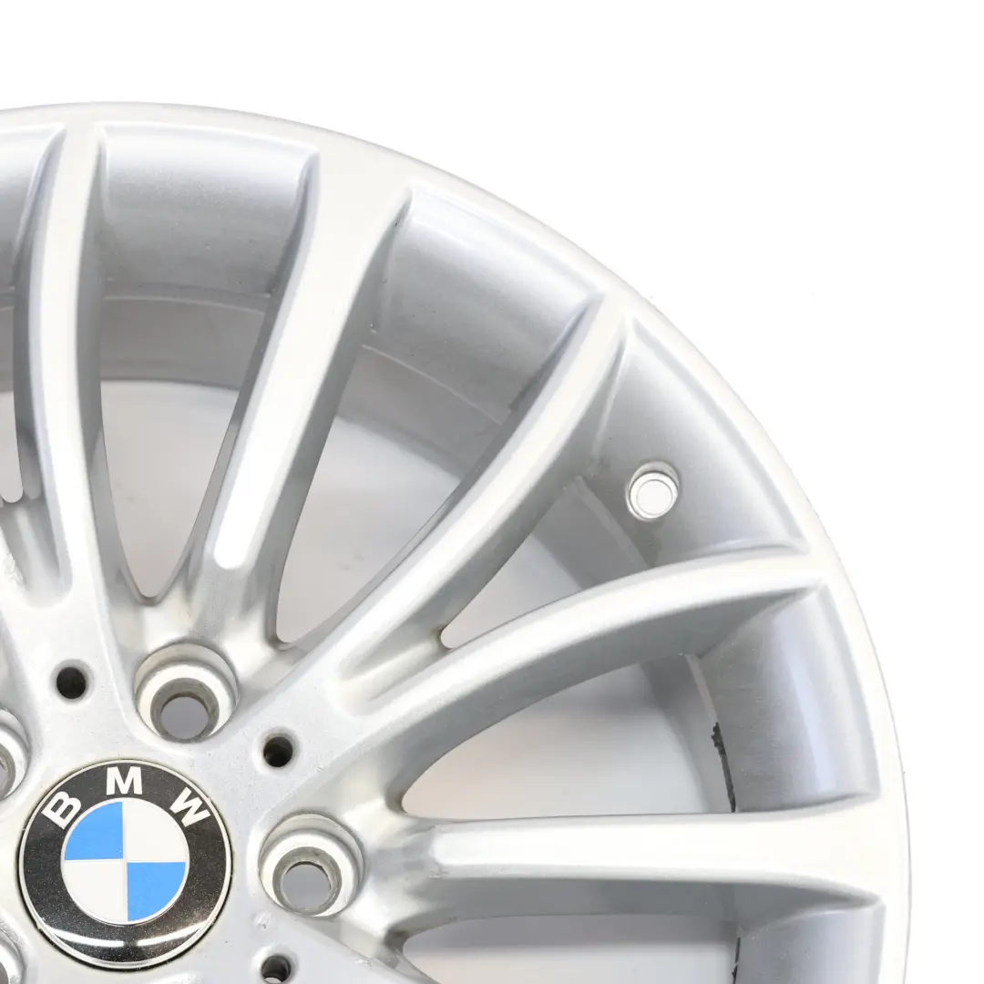 BMW F10 F11 F12 Silberne Leichtmetallfelge 18" Multispoke 454 8J ET:30 - SKU 6857668-1 - Teilenummer 6857668