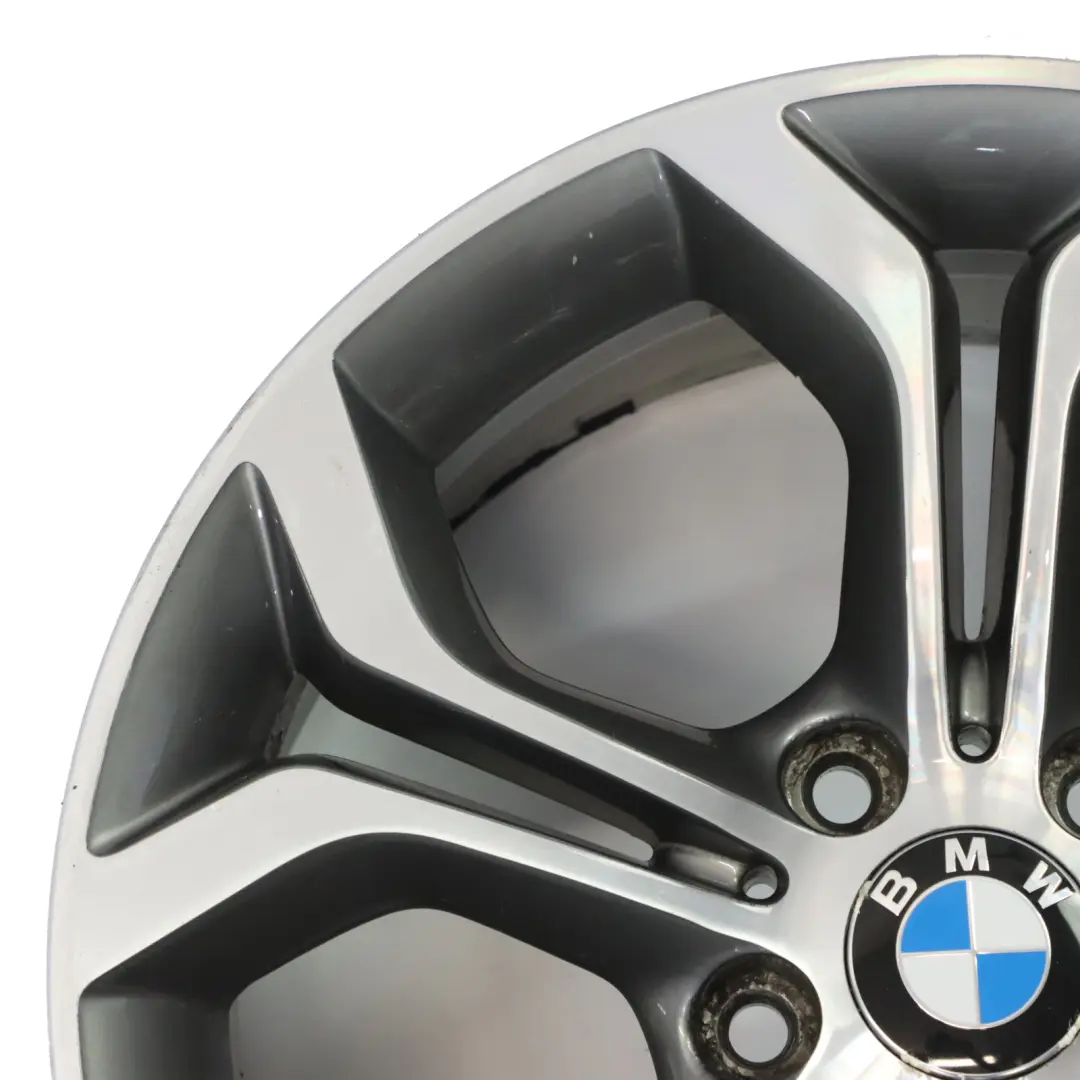 Ferric Grey Wheel Rim Alloy 18" Y Spoke 607 8J ET:43 to BMW X3 F25 X4 F26 with Part number 6862889 BMW X3 F25 X4 F26 Ferric Grey Wheel Rim Alloy 18" Y Spoke 607 8J ET:43 - SKU 6862889-2 - Part number 6862889