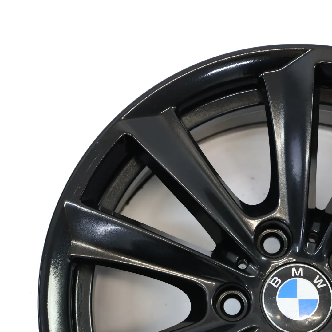 Schwarz Alufelge 17" V Speiche 236 8J ET:30 für BMW F10 F11 F12 mit Teilenummer 6867127 BMW F10 F11 F12 Schwarz Alufelge 17" V Speiche 236 8J ET:30 - SKU 6867127-1 - Teilenummer 6867127