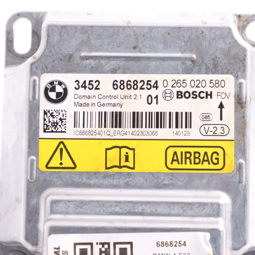 ECU ICM Control Sensor Unit Air Module ECU to BMW F33 with Part number 6868254 BMW F33 ECU ICM Control Sensor Unit Air Module ECU - SKU 6868254 - Part number 6868254