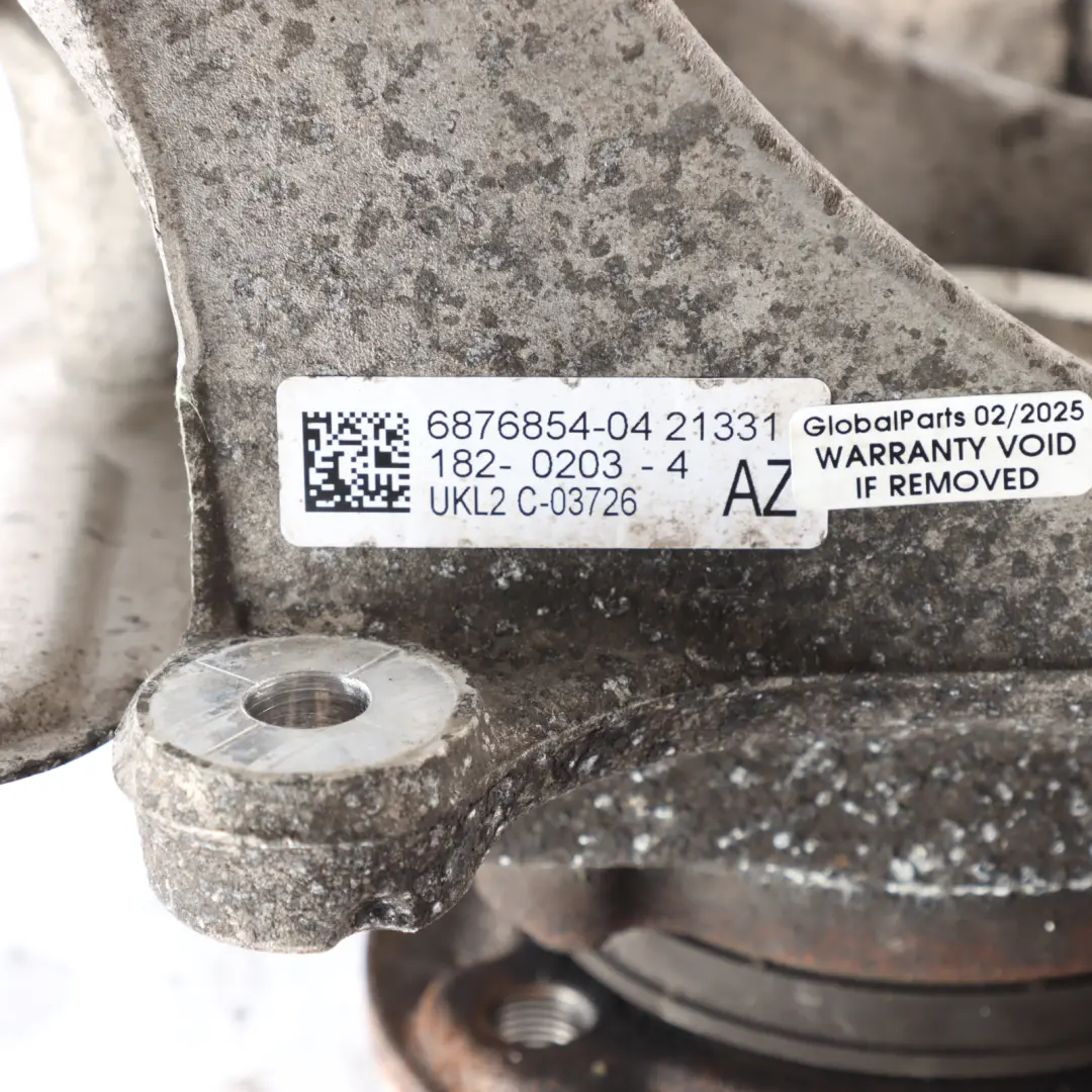 Carrier BMW F40 F45 Mini F60 Front Axle Bearing Knuckle Right O/S to Wheel with Part number 6876854 Wheel Carrier BMW F40 F45 Mini F60 Front Axle Bearing Knuckle Right O/S - SKU 6876854 - Part number 6876854