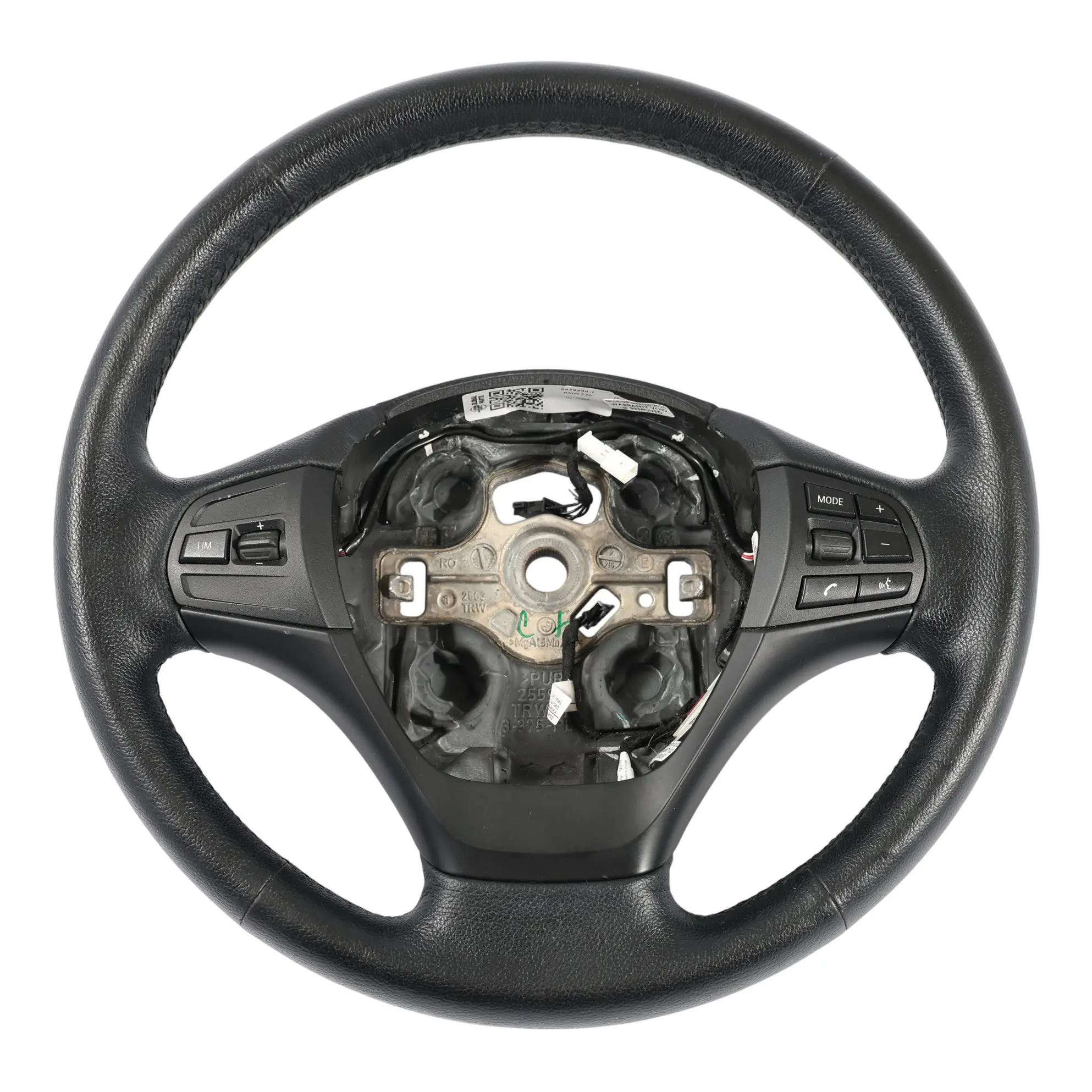 Volante BMW F20 F21 F22 F30 F31 F34 Riscaldato In Pelle Nera Multifunzione