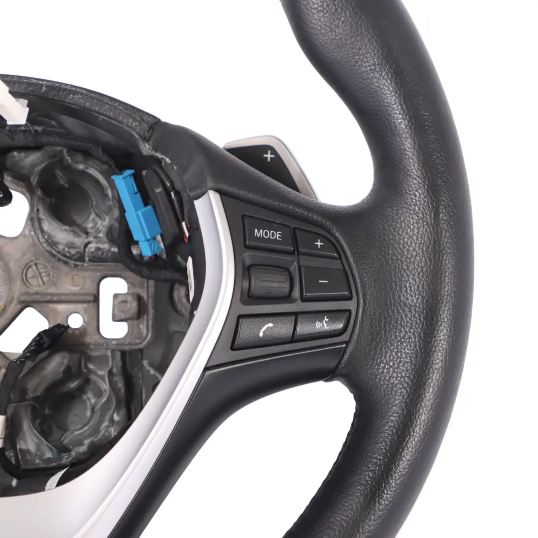 Steering Wheel BMW F20 F21 F30 F31 F32 Black Leather Sport Paddle Shift Heated to with Part number 6878251 Steering Wheel BMW F20 F21 F30 F31 F32 Black Leather Sport Paddle Shift Heated - SKU 6878251 - Part number 6878251