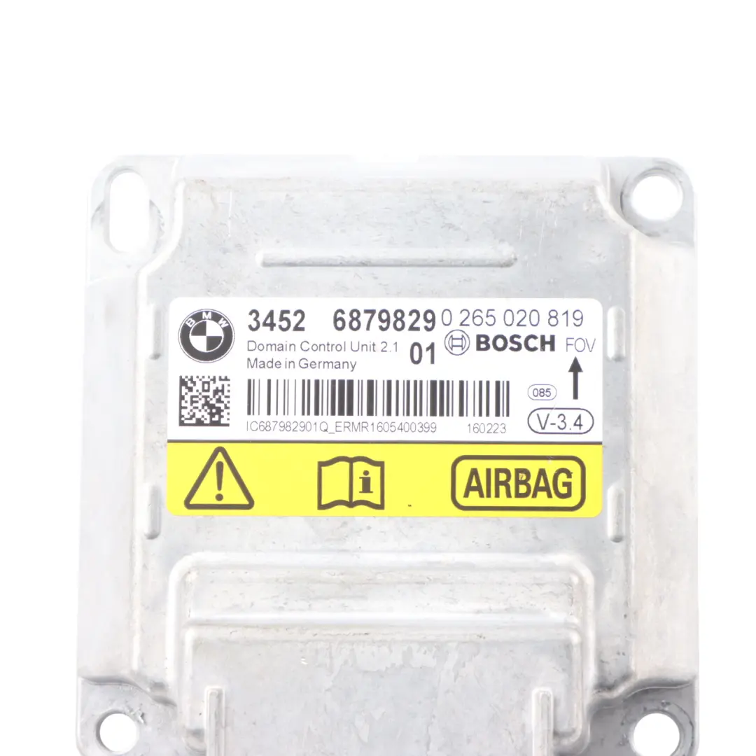 Module Control Unit SRS ECU to BMW F06 F07 F10 F11 F12 Air with Part number 6879829 BMW F06 F07 F10 F11 F12 Air Module Control Unit SRS ECU - SKU 6879829 - Part number 6879829