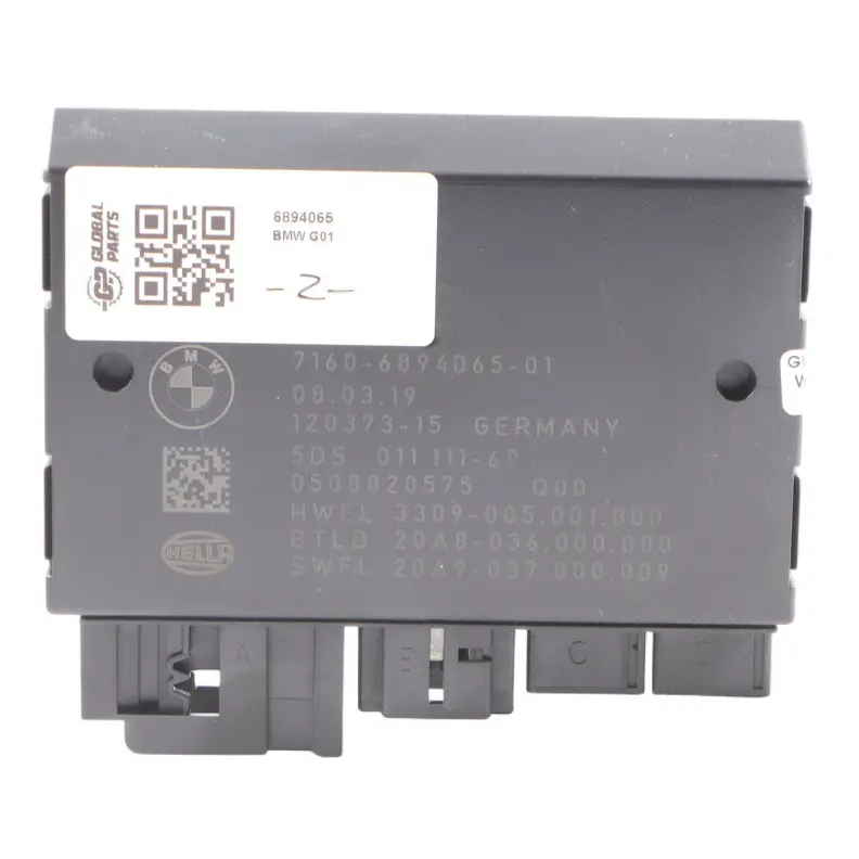 Control Unit Trailer Tow Hitch to BMW G01 G02 G20 G30 F98 with Part number 6894065 BMW G01 G02 G20 G30 F98 Control Unit Trailer Tow Hitch - SKU 6894065 - Part number 6894065