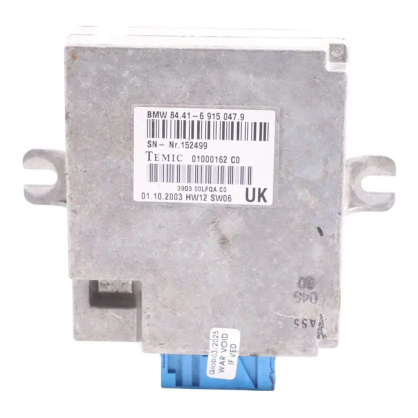 Control Unit Voice Input System Module to BMW E46 E39 E38 E83 E53 E85 E86 with Part number 6915047 BMW E46 E39 E38 E83 E53 E85 E86 Control Unit Voice Input System Module - SKU 6915047 - Part number 6915047