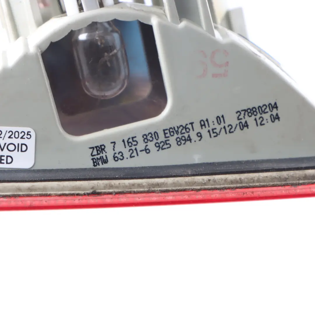 Luz TraseraBMW E61 Touring Derecha Luz En Tapa Maletero Porton Trasero para con número de pieza 6925894 Luz TraseraBMW E61 Touring Derecha Luz En Tapa Maletero Porton Trasero - SKU 6925894-1 - Número de pieza 6925894