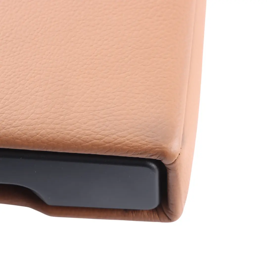 Middle Armrest Arm Rest Leather Sattel Braun to BMW E92 Rear Seat with Part number 6970790 BMW E92 Rear Seat Middle Armrest Arm Rest Leather Sattel Braun - SKU 6970790 - Part number 6970790