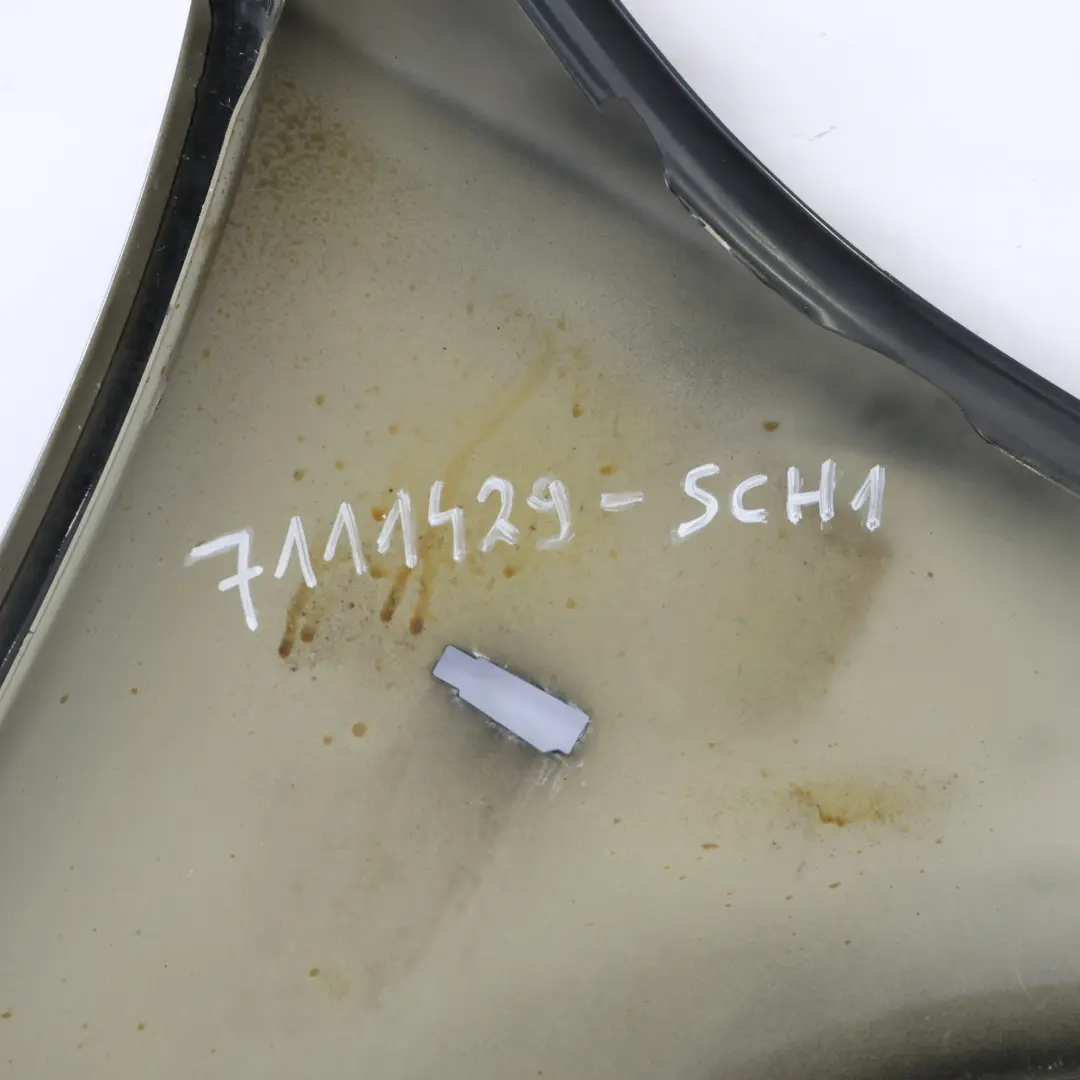 BMW E60 E61 Błotnik Lewy Przedni Osłona Boczna Schwarz 2 Czarny - 668 - SKU 7111429-SCH1 - Numer Części 7111429