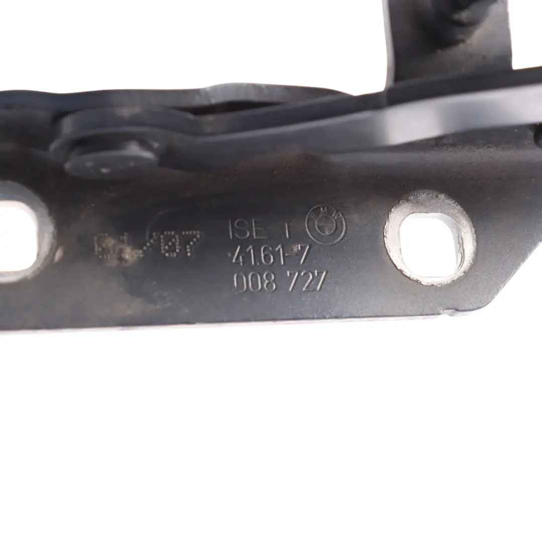 Left Engine Hood Hinge Le Mans Blue Metallic - 381 to BMW E60 E61 with Part number 7120275 BMW E60 E61 Left Engine Hood Hinge Le Mans Blue Metallic - 381 - SKU 7120275-LMB - Part number 7120275