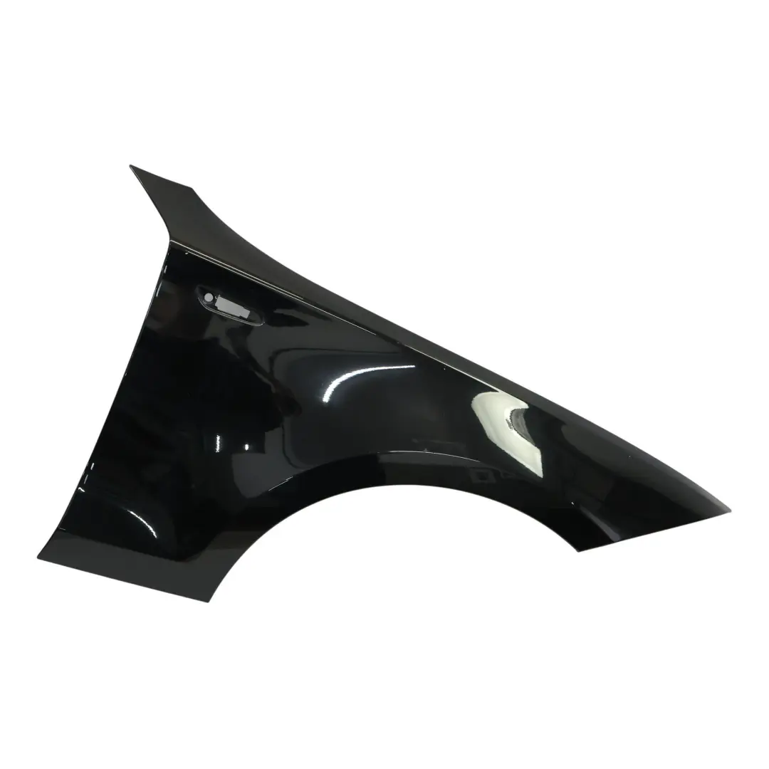 BMW E81 E87 Side Panel Fender Wing Front Right O/S Schwarz 2 Black - 668 - SKU 7133228-SCH - Part number 7133228