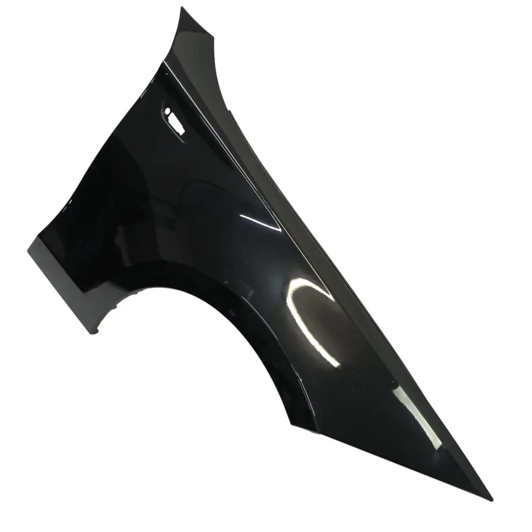 BMW E81 E87 Side Panel Fender Wing Front Right O/S Schwarz 2 Black - 668 - SKU 7133228-SCH - Part number 7133228
