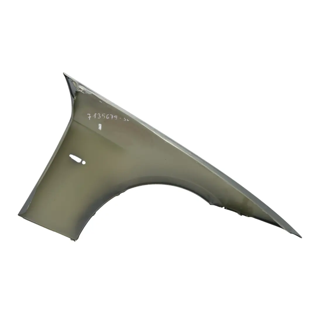 BMW E90 E91 Side Panel Fender Wing Front Left N/S Spacegrau Grey - A52 - SKU 7135679-SCG - Part number 7135679