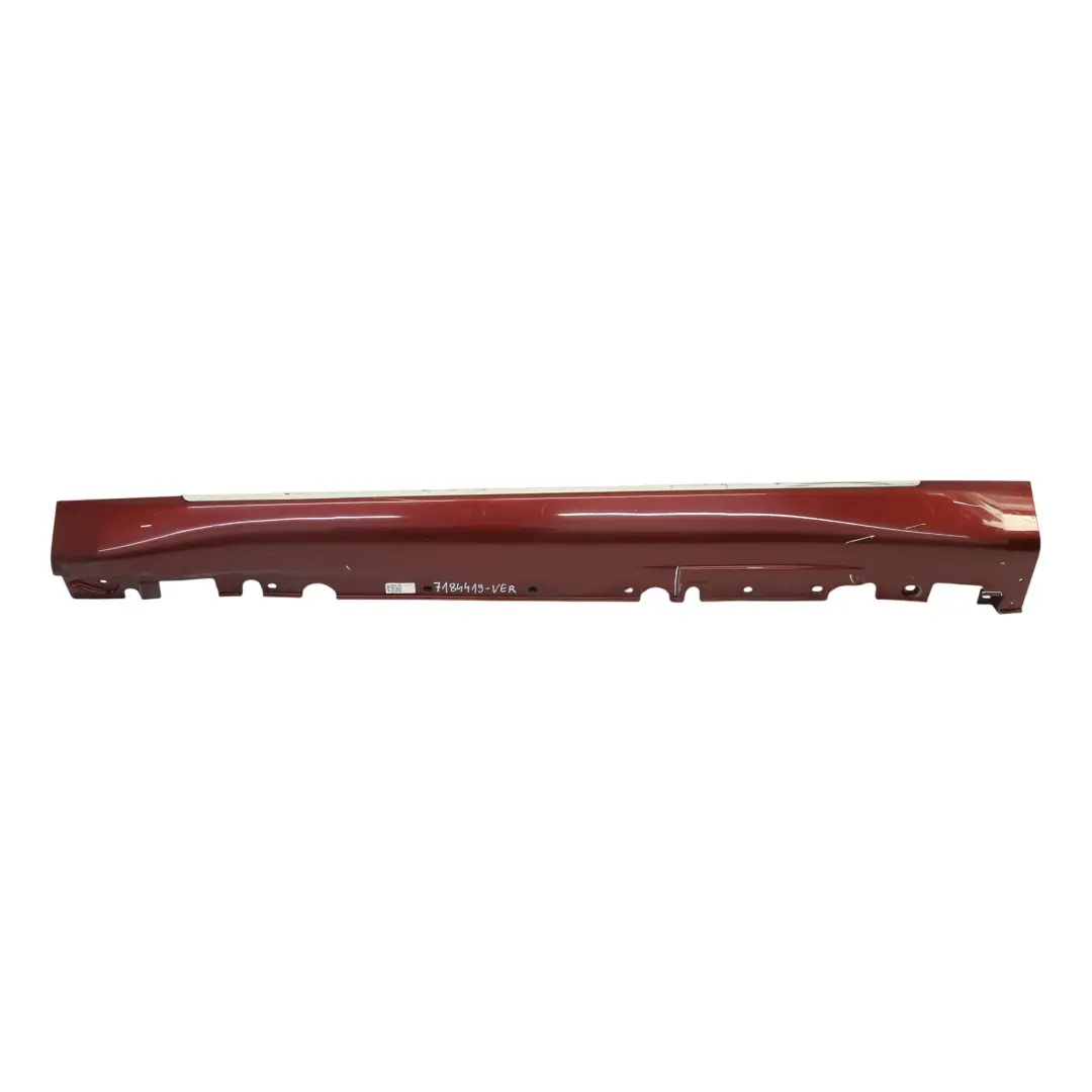 BMW X6 E71 Minigonna Laterale Sinistra Striscia Davanzale Vermilionrot - A82 - SKU 7184419-VER - Numero di parte 7184419