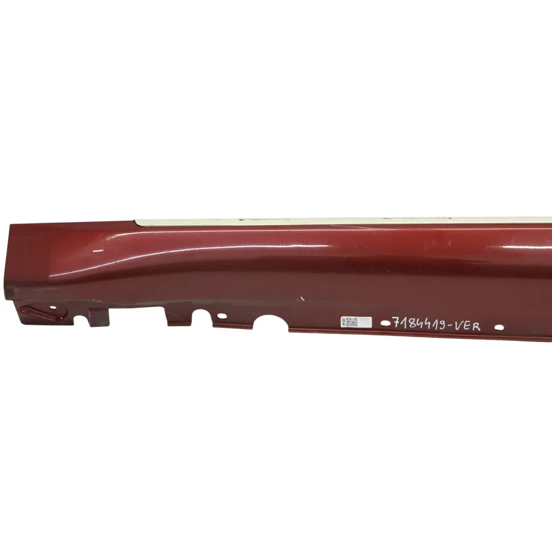 BMW X6 E71 Minigonna Laterale Sinistra Striscia Davanzale Vermilionrot - A82 - SKU 7184419-VER - Numero di parte 7184419