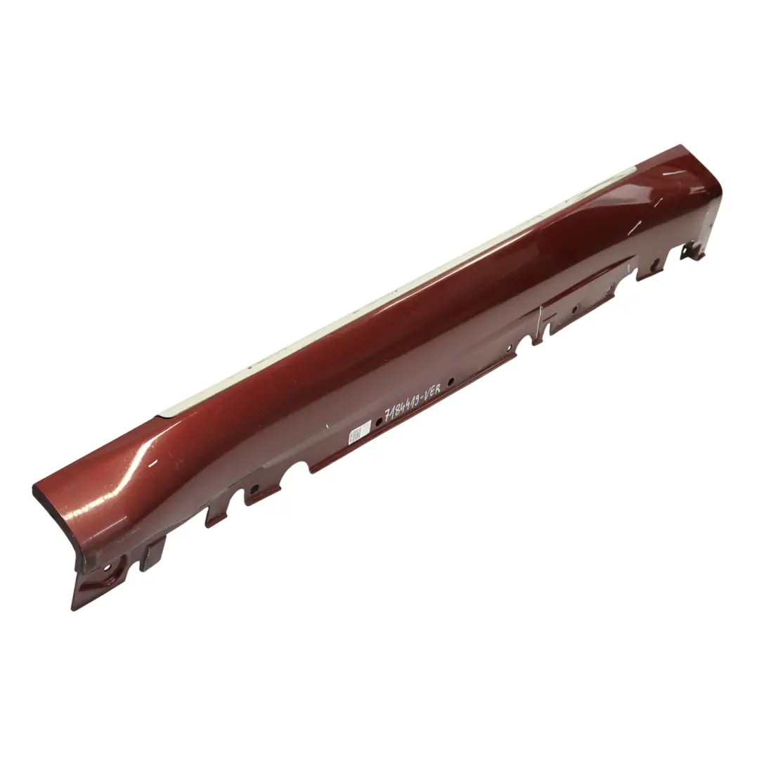 BMW X6 E71 Minigonna Laterale Sinistra Striscia Davanzale Vermilionrot - A82 - SKU 7184419-VER - Numero di parte 7184419