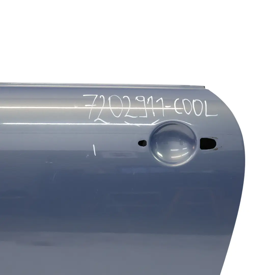 Front Door Mini R50 R52 R53 Cooper One Left N/S Cool Blue Metallic - A27 to with Part number 7202911 Front Door Mini R50 R52 R53 Cooper One Left N/S Cool Blue Metallic - A27 - SKU 7202911-COOL - Part number 7202911
