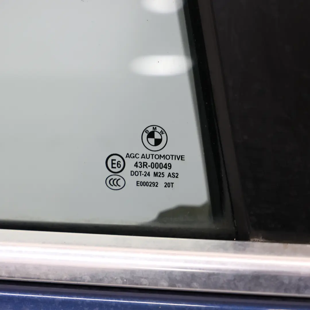 Door Rear Right O/S Tiefseeblau Deep Sea Blue Metallic - A76 to BMW F10 with Part number 7206114 BMW F10 Door Rear Right O/S Tiefseeblau Deep Sea Blue Metallic - A76 - SKU 7206114-DSB1 - Part number 7206114