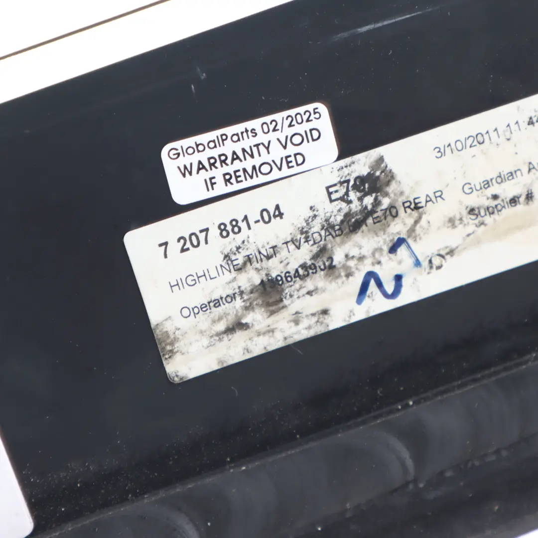 Side Window Glass With Gasket Left N/S AS2 to BMW X5 E70 Rear with Part number 7207881 BMW X5 E70 Rear Side Window Glass With Gasket Left N/S AS2 - SKU 7207881-2 - Part number 7207881