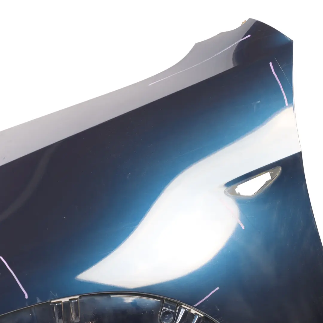 BMW X5 E70 LCI Side Wing Panel Front Left N/S Fender Tiefseeblau Blue - A76 - SKU 7222995-DSB - Part number 7222995