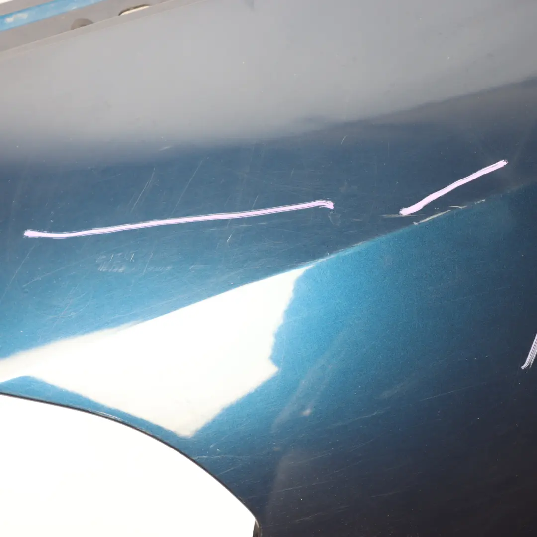 BMW X5 E70 LCI Side Wing Panel Front Left N/S Fender Tiefseeblau Blue - A76 - SKU 7222995-DSB - Part number 7222995