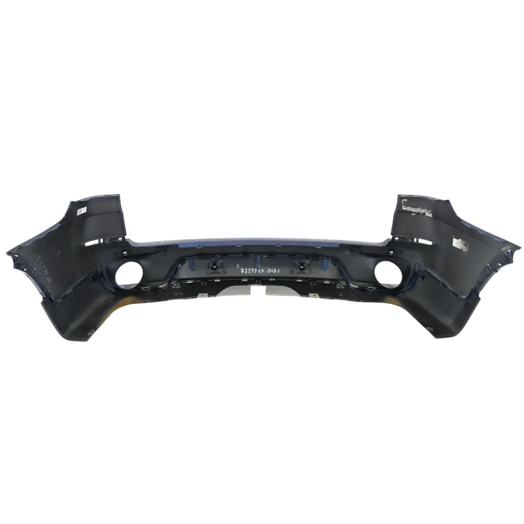 BMW X5 E70 LCI Bumper Rear Trim Panel Tiefseeblau Deep Sea Blue Metallic - A76 - SKU 7227787-DSB1 - Part number 7227787
