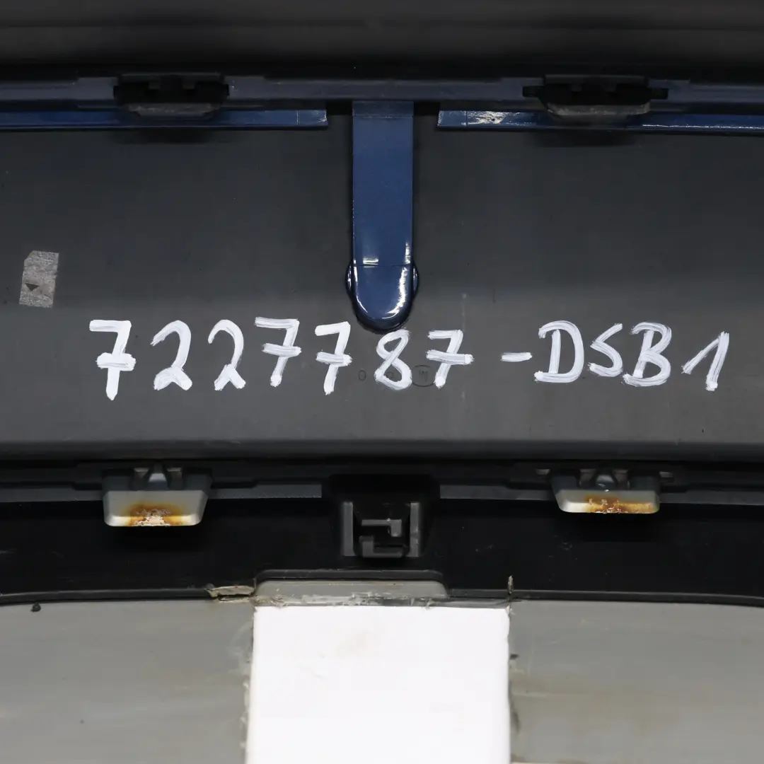 BMW X5 E70 LCI Bumper Rear Trim Panel Tiefseeblau Deep Sea Blue Metallic - A76 - SKU 7227787-DSB1 - Part number 7227787