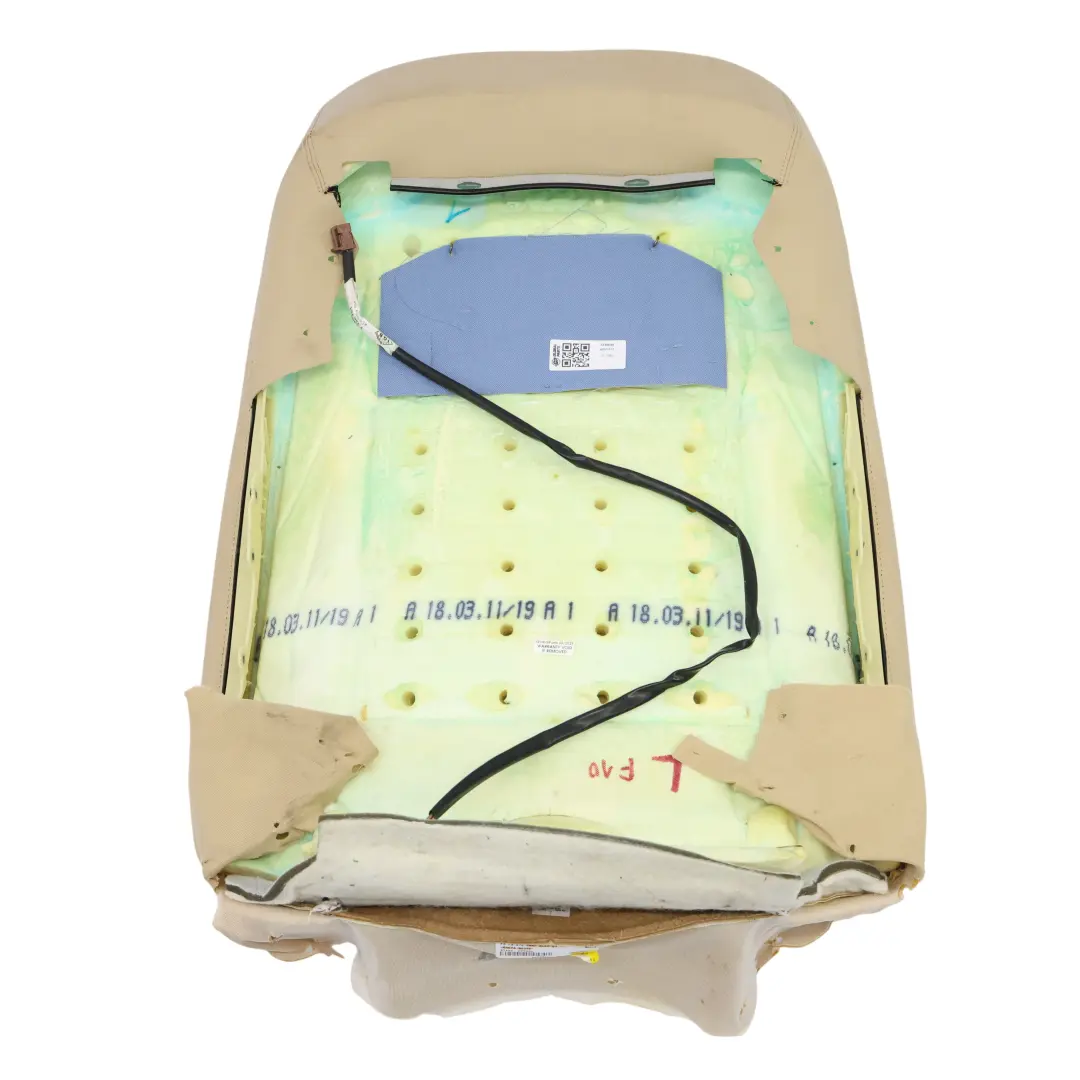 Asiento Delantero Respaldo Calefactable Tela Izquierda Derecha para BMW F10 con número de pieza 7230649 BMW F10 Asiento Delantero Respaldo Calefactable Tela Izquierda Derecha - SKU 7230649 - Número de pieza 7230649