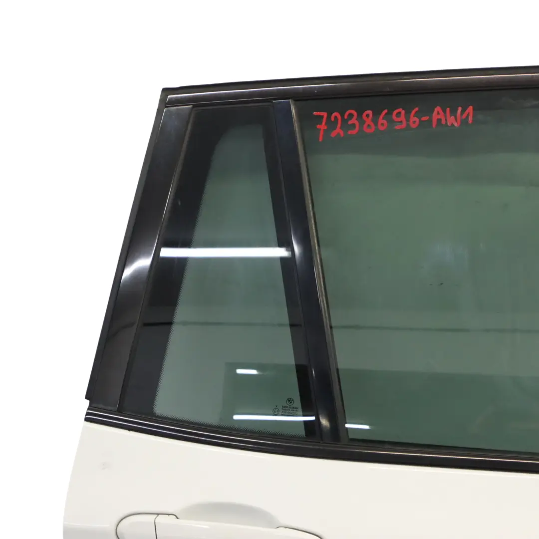 Door Rear Right O/S Alpinweiss Alpine White 3 - 300 to BMW X3 F25 with Part number 7238696 BMW X3 F25 Door Rear Right O/S Alpinweiss Alpine White 3 - 300 - SKU 7238696-AW1 - Part number 7238696