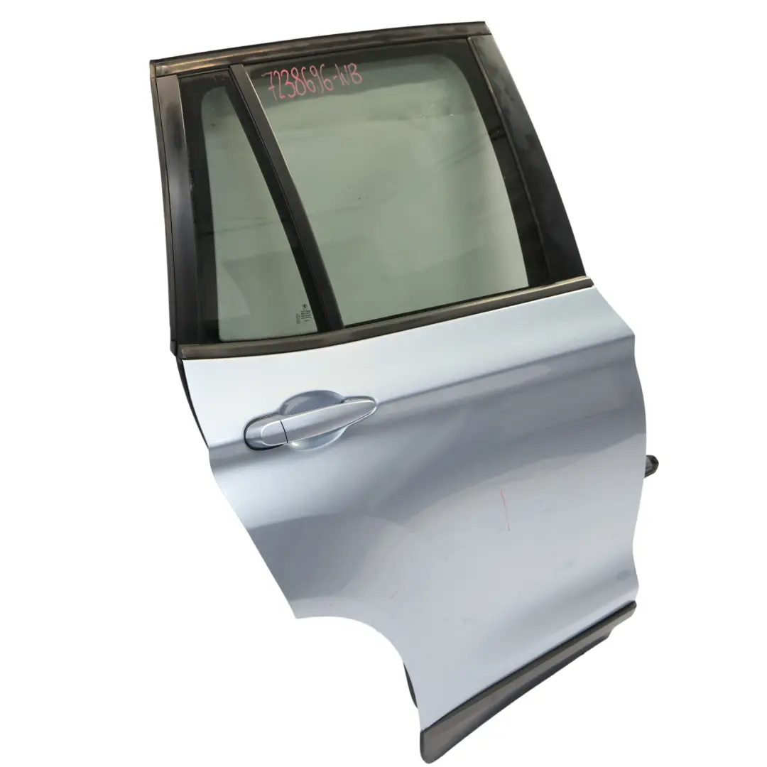 Tür Hinten Rechts Bluewater Blau Metallic - 896 für BMW X3 F25 mit Teilenummer 7238696 BMW X3 F25 Tür Hinten Rechts Bluewater Blau Metallic - 896 - SKU 7238696-WB - Teilenummer 7238696