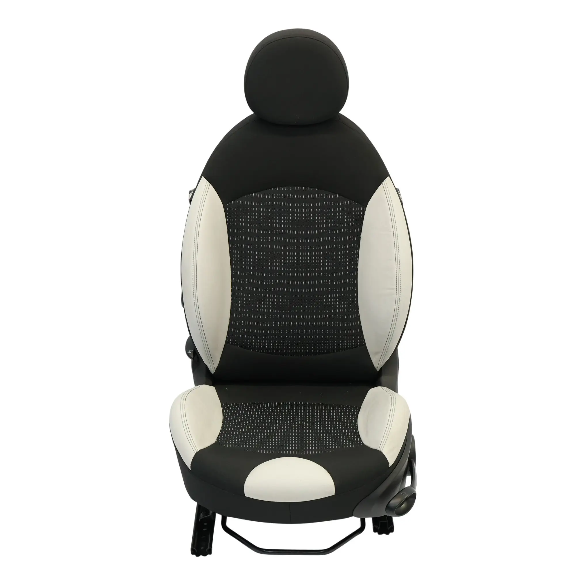 Mini R56 Asiento Delantero Deportivo Tela Cuero Tech White Interior Izquierdo