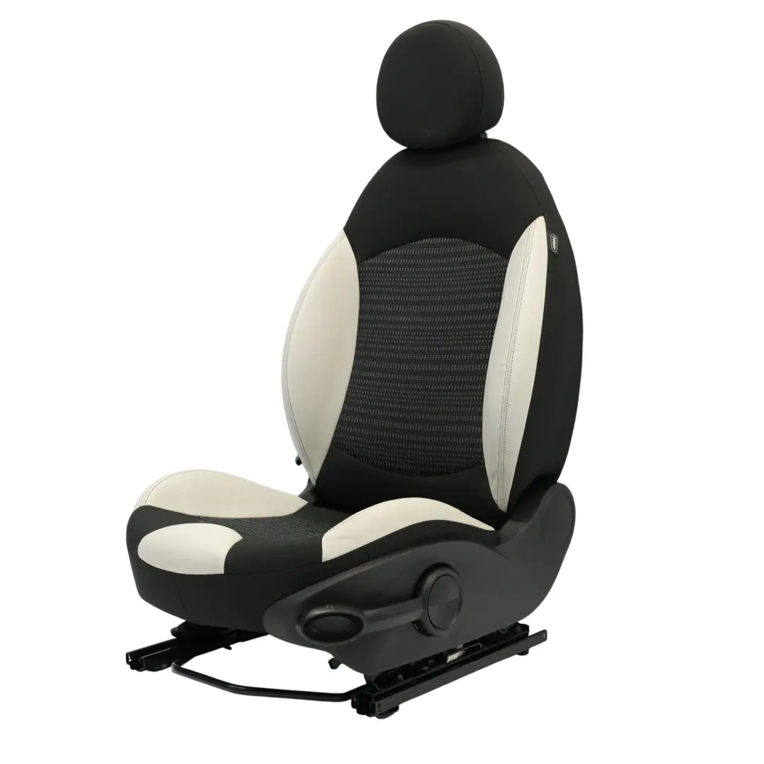 Sedile Anteriore Sport Tessuto Pelle Tech Bianco Interno Sinistro per Mini R56 con numero di parte 7240984 Mini R56 Sedile Anteriore Sport Tessuto Pelle Tech Bianco Interno Sinistro - SKU 7240983-1 - Numero di parte 7240984