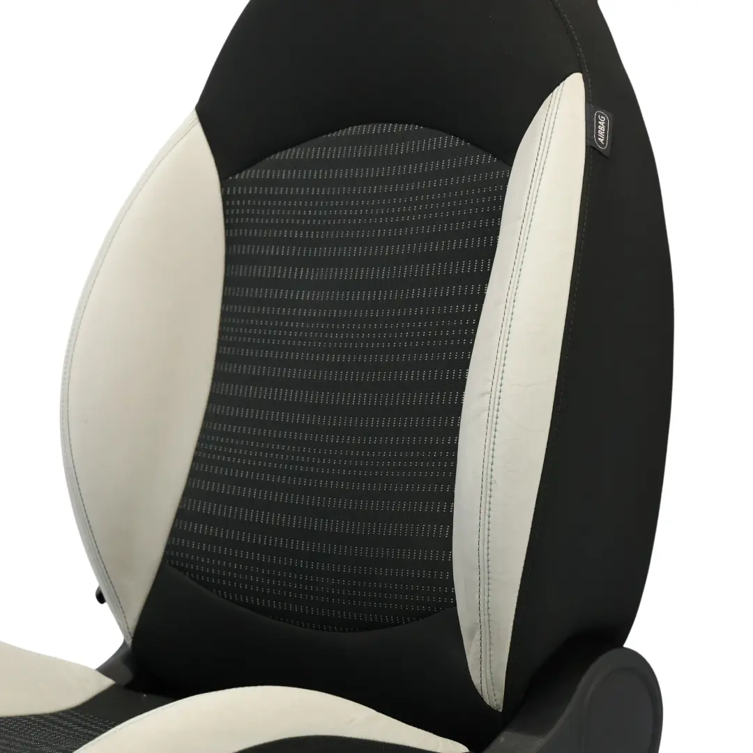 Sedile Anteriore Sport Tessuto Pelle Tech Bianco Interno Sinistro per Mini R56 con numero di parte 7240984 Mini R56 Sedile Anteriore Sport Tessuto Pelle Tech Bianco Interno Sinistro - SKU 7240983-1 - Numero di parte 7240984