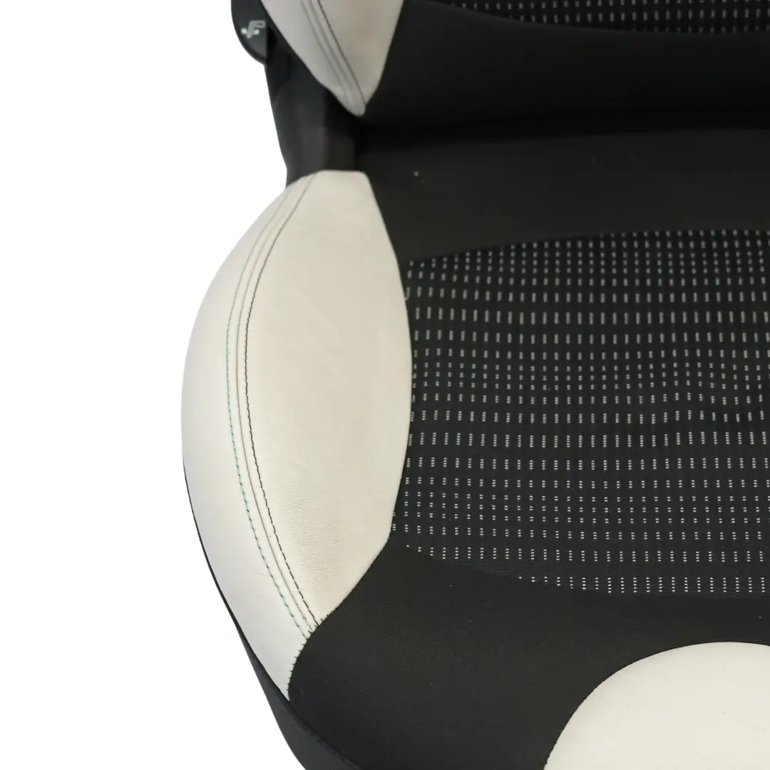 Mini R56 Vorder Sitz Sport Stoff Leder Tech Weiß Innen Ausstattung Links - SKU 7240983-1 - Teilenummer 7240984