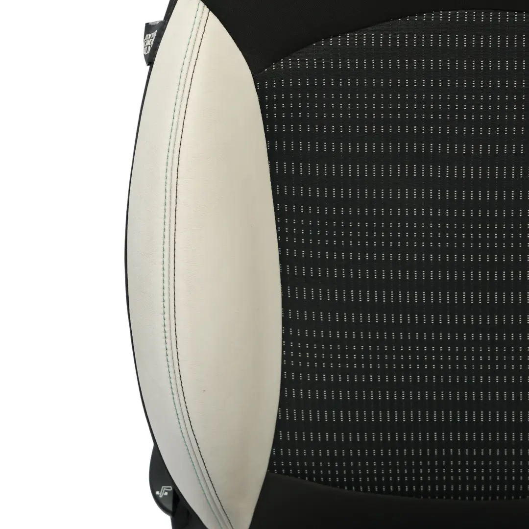 Mini R56 Vorder Sitz Sport Stoff Leder Tech Weiß Innen Ausstattung Links - SKU 7240983-1 - Teilenummer 7240984