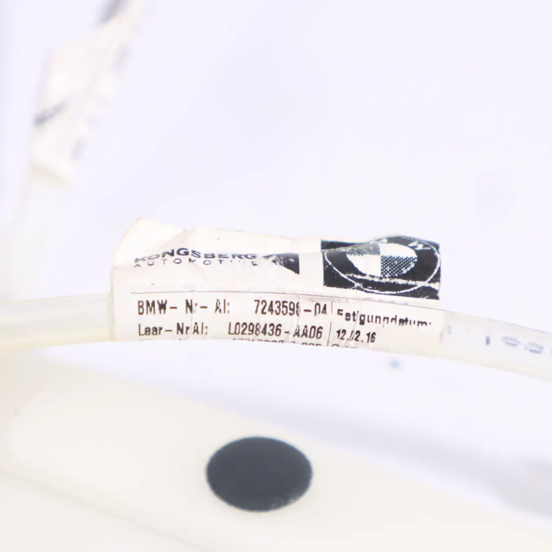 Lordosis Pad BMW F20 F30 Front Seat Left Right Lumbar N/O/S Adjustment - SKU 7243596-2 - Part number 7243596